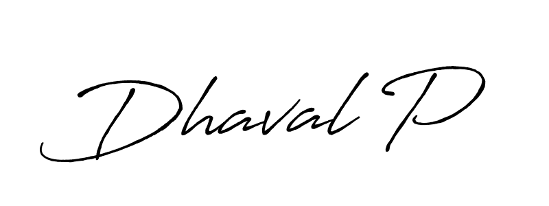 Make a beautiful signature design for name Dhaval P. Use this online signature maker to create a handwritten signature for free. Dhaval P signature style 7 images and pictures png