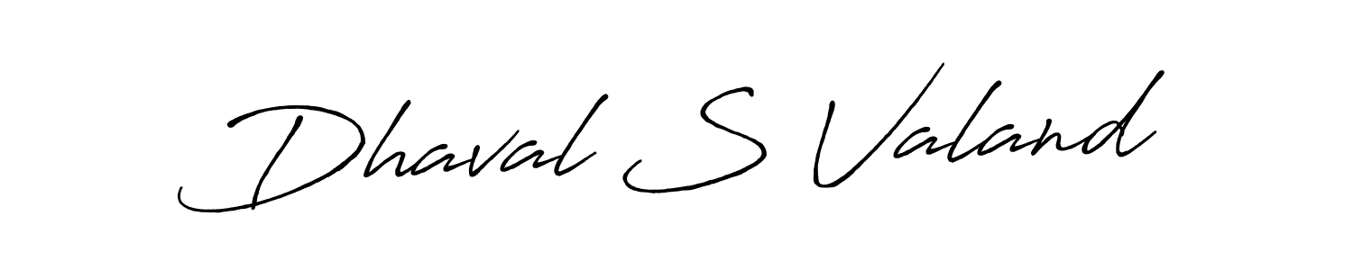 Also You can easily find your signature by using the search form. We will create Dhaval S Valand name handwritten signature images for you free of cost using Antro_Vectra_Bolder sign style. Dhaval S Valand signature style 7 images and pictures png