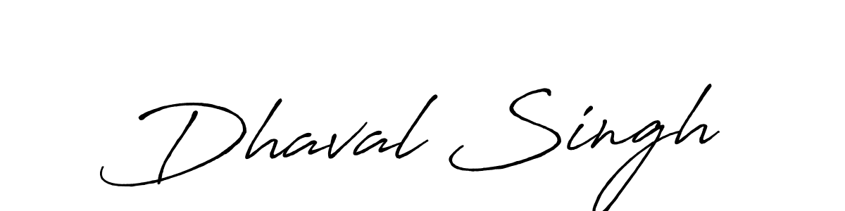 Make a beautiful signature design for name Dhaval Singh. With this signature (Antro_Vectra_Bolder) style, you can create a handwritten signature for free. Dhaval Singh signature style 7 images and pictures png