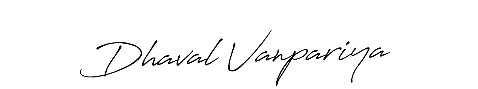 The best way (Antro_Vectra_Bolder) to make a short signature is to pick only two or three words in your name. The name Dhaval Vanpariya include a total of six letters. For converting this name. Dhaval Vanpariya signature style 7 images and pictures png