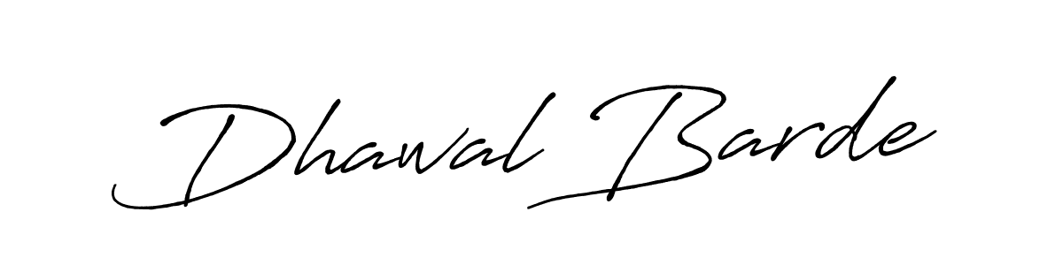 How to make Dhawal Barde signature? Antro_Vectra_Bolder is a professional autograph style. Create handwritten signature for Dhawal Barde name. Dhawal Barde signature style 7 images and pictures png