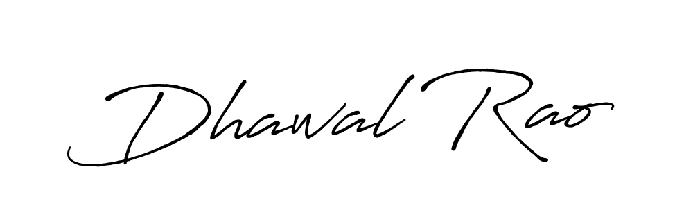 How to make Dhawal Rao name signature. Use Antro_Vectra_Bolder style for creating short signs online. This is the latest handwritten sign. Dhawal Rao signature style 7 images and pictures png