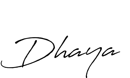 How to make Dhaya signature? Antro_Vectra_Bolder is a professional autograph style. Create handwritten signature for Dhaya name. Dhaya signature style 7 images and pictures png