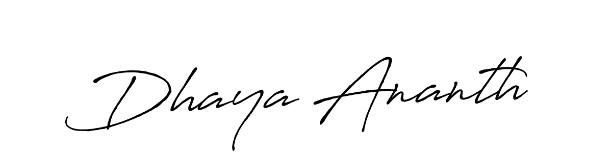 How to Draw Dhaya Ananth signature style? Antro_Vectra_Bolder is a latest design signature styles for name Dhaya Ananth. Dhaya Ananth signature style 7 images and pictures png