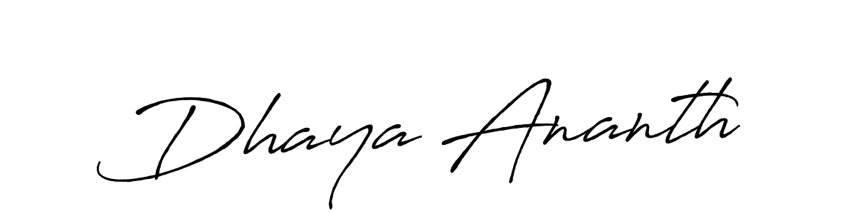 How to Draw Dhaya Ananth signature style? Antro_Vectra_Bolder is a latest design signature styles for name Dhaya Ananth. Dhaya Ananth signature style 7 images and pictures png