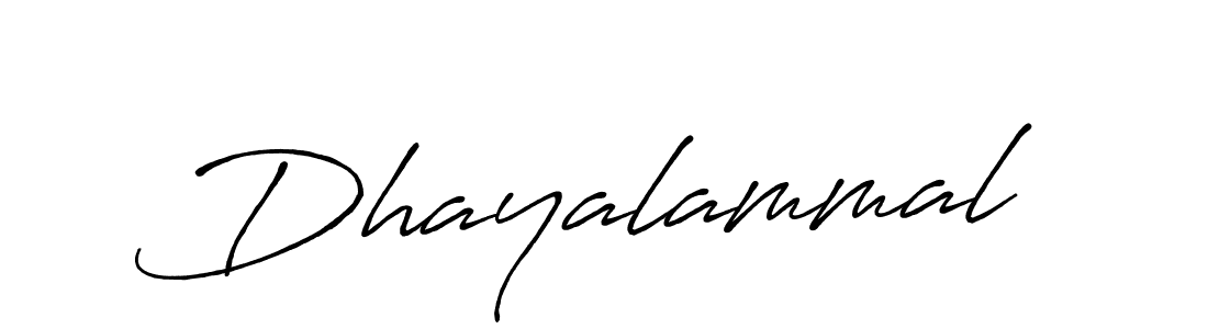 Create a beautiful signature design for name Dhayalammal. With this signature (Antro_Vectra_Bolder) fonts, you can make a handwritten signature for free. Dhayalammal signature style 7 images and pictures png