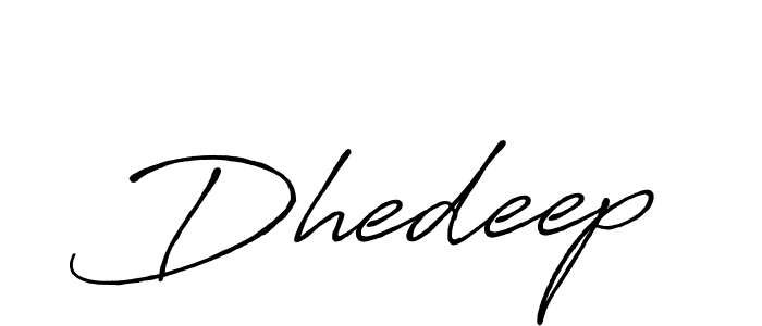 How to make Dhedeep name signature. Use Antro_Vectra_Bolder style for creating short signs online. This is the latest handwritten sign. Dhedeep signature style 7 images and pictures png