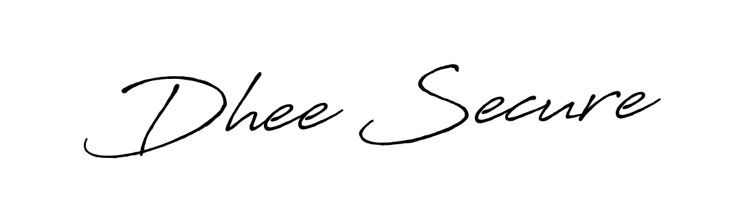 You should practise on your own different ways (Antro_Vectra_Bolder) to write your name (Dhee Secure) in signature. don't let someone else do it for you. Dhee Secure signature style 7 images and pictures png