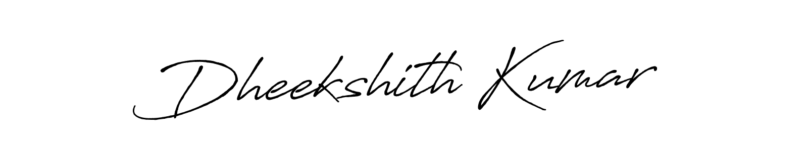 Also we have Dheekshith Kumar name is the best signature style. Create professional handwritten signature collection using Antro_Vectra_Bolder autograph style. Dheekshith Kumar signature style 7 images and pictures png