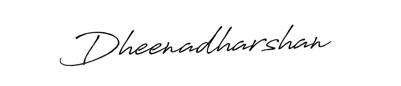 Make a beautiful signature design for name Dheenadharshan. With this signature (Antro_Vectra_Bolder) style, you can create a handwritten signature for free. Dheenadharshan signature style 7 images and pictures png