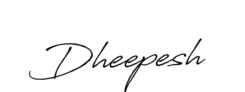 How to make Dheepesh name signature. Use Antro_Vectra_Bolder style for creating short signs online. This is the latest handwritten sign. Dheepesh signature style 7 images and pictures png