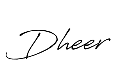 How to make Dheer signature? Antro_Vectra_Bolder is a professional autograph style. Create handwritten signature for Dheer name. Dheer signature style 7 images and pictures png