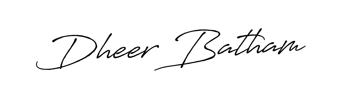 How to make Dheer Batham signature? Antro_Vectra_Bolder is a professional autograph style. Create handwritten signature for Dheer Batham name. Dheer Batham signature style 7 images and pictures png