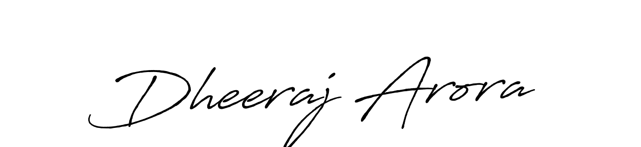 How to make Dheeraj Arora signature? Antro_Vectra_Bolder is a professional autograph style. Create handwritten signature for Dheeraj Arora name. Dheeraj Arora signature style 7 images and pictures png