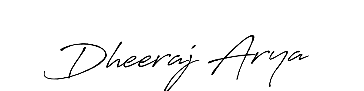 Make a short Dheeraj Arya signature style. Manage your documents anywhere anytime using Antro_Vectra_Bolder. Create and add eSignatures, submit forms, share and send files easily. Dheeraj Arya signature style 7 images and pictures png