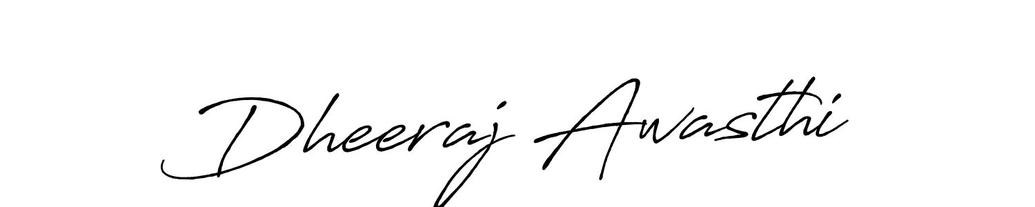 Design your own signature with our free online signature maker. With this signature software, you can create a handwritten (Antro_Vectra_Bolder) signature for name Dheeraj Awasthi. Dheeraj Awasthi signature style 7 images and pictures png