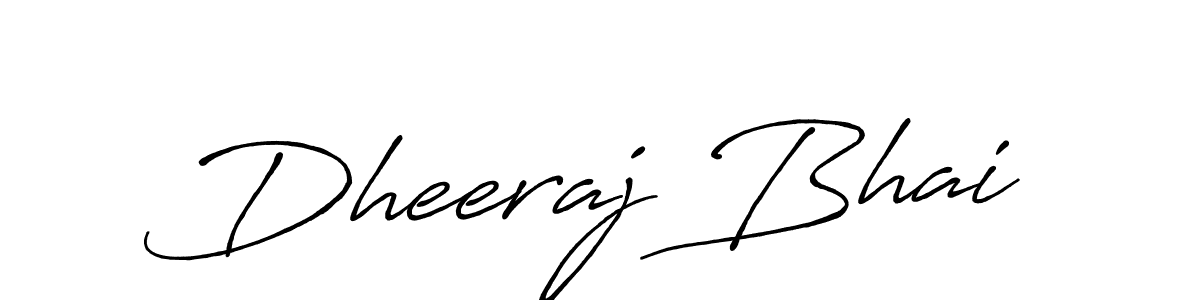 Also we have Dheeraj Bhai name is the best signature style. Create professional handwritten signature collection using Antro_Vectra_Bolder autograph style. Dheeraj Bhai signature style 7 images and pictures png