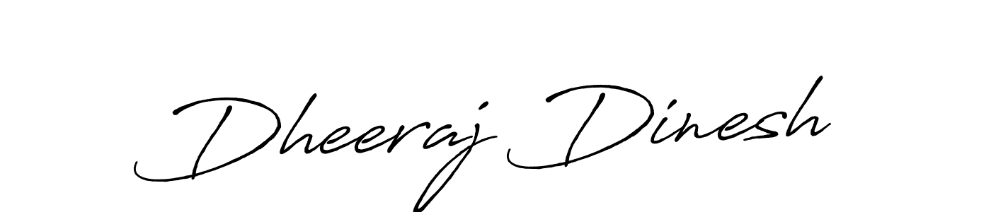 Dheeraj Dinesh stylish signature style. Best Handwritten Sign (Antro_Vectra_Bolder) for my name. Handwritten Signature Collection Ideas for my name Dheeraj Dinesh. Dheeraj Dinesh signature style 7 images and pictures png