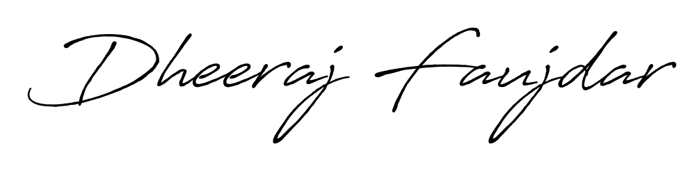 Elevate your brand with a stunning Dheeraj Faujdar eSignature. The Antro_Vectra_Bolder style provides a balanced, flowing aesthetic for everyday signing. Dheeraj Faujdar signature style 7 images and pictures png