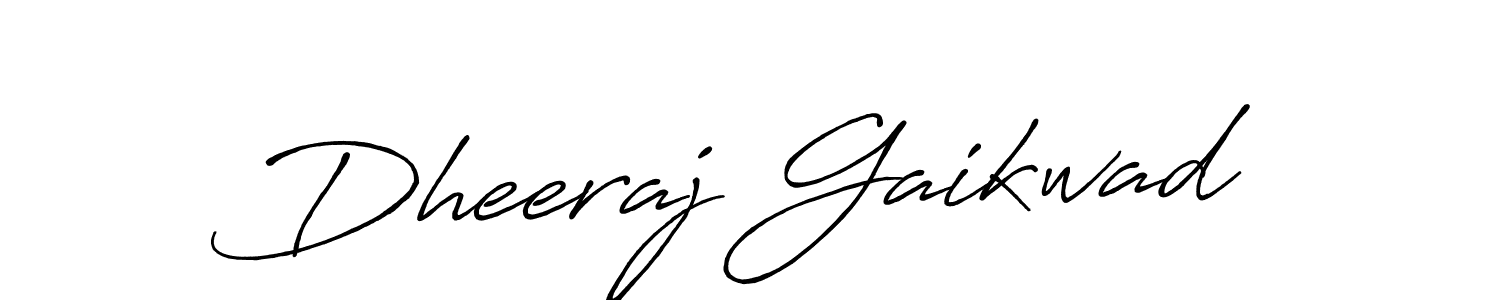 Also we have Dheeraj Gaikwad name is the best signature style. Create professional handwritten signature collection using Antro_Vectra_Bolder autograph style. Dheeraj Gaikwad signature style 7 images and pictures png