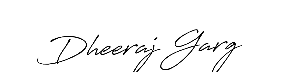 Use a signature maker to create a handwritten signature online. With this signature software, you can design (Antro_Vectra_Bolder) your own signature for name Dheeraj Garg. Dheeraj Garg signature style 7 images and pictures png