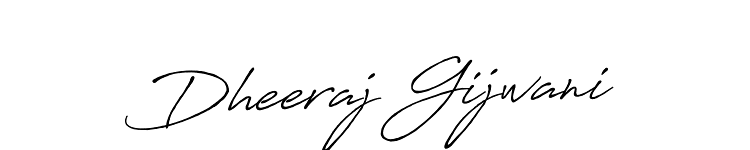 Dheeraj Gijwani stylish signature style. Best Handwritten Sign (Antro_Vectra_Bolder) for my name. Handwritten Signature Collection Ideas for my name Dheeraj Gijwani. Dheeraj Gijwani signature style 7 images and pictures png