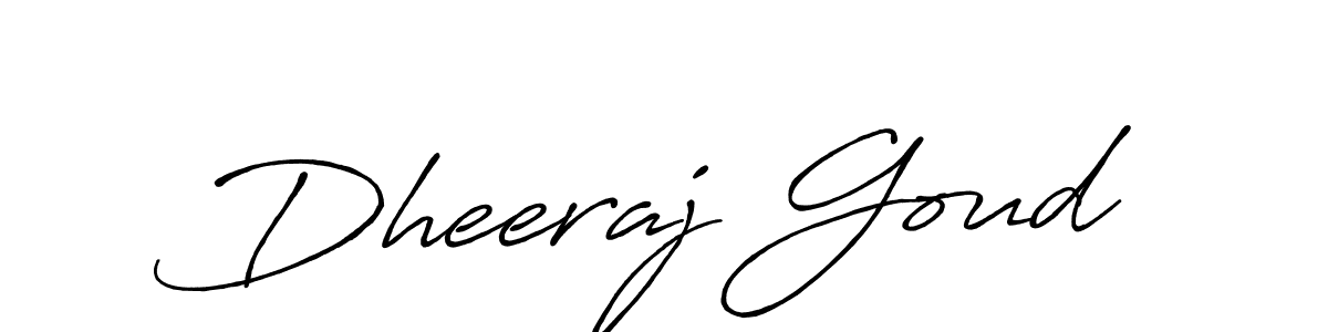 Design your own signature with our free online signature maker. With this signature software, you can create a handwritten (Antro_Vectra_Bolder) signature for name Dheeraj Goud. Dheeraj Goud signature style 7 images and pictures png