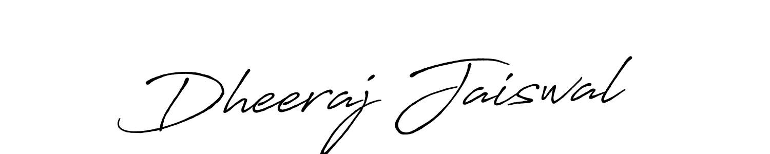 Use a signature maker to create a handwritten signature online. With this signature software, you can design (Antro_Vectra_Bolder) your own signature for name Dheeraj Jaiswal. Dheeraj Jaiswal signature style 7 images and pictures png