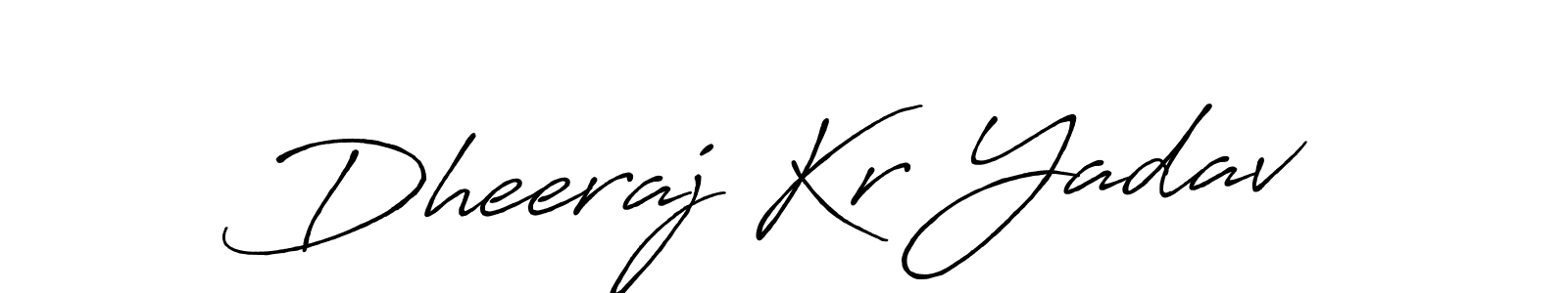 Design your own signature with our free online signature maker. With this signature software, you can create a handwritten (Antro_Vectra_Bolder) signature for name Dheeraj Kr Yadav. Dheeraj Kr Yadav signature style 7 images and pictures png