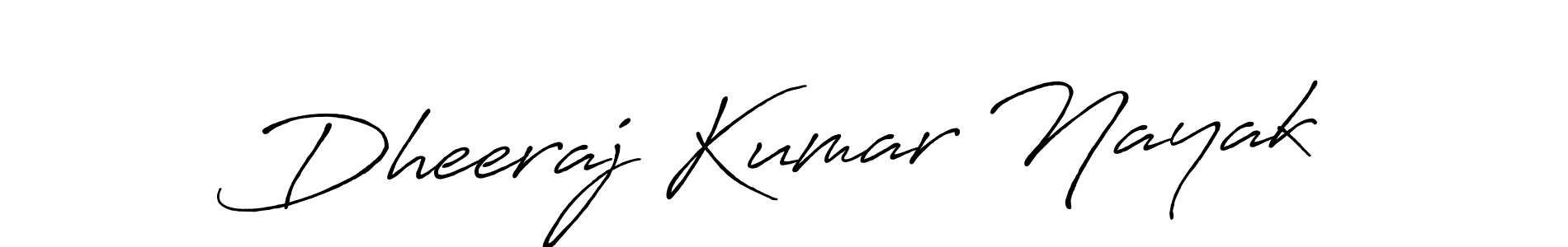 How to make Dheeraj Kumar Nayak signature? Antro_Vectra_Bolder is a professional autograph style. Create handwritten signature for Dheeraj Kumar Nayak name. Dheeraj Kumar Nayak signature style 7 images and pictures png