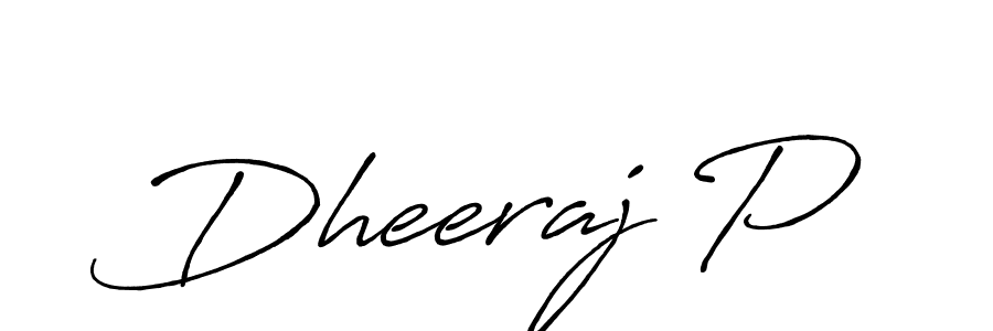 It looks lik you need a new signature style for name Dheeraj P. Design unique handwritten (Antro_Vectra_Bolder) signature with our free signature maker in just a few clicks. Dheeraj P signature style 7 images and pictures png