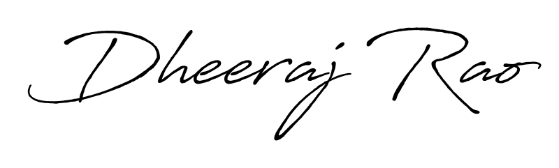 Make a beautiful signature design for name Dheeraj Rao. With this signature (Antro_Vectra_Bolder) style, you can create a handwritten signature for free. Dheeraj Rao signature style 7 images and pictures png