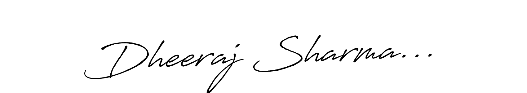 Also You can easily find your signature by using the search form. We will create Dheeraj Sharma... name handwritten signature images for you free of cost using Antro_Vectra_Bolder sign style. Dheeraj Sharma... signature style 7 images and pictures png