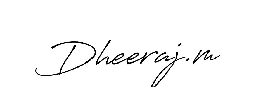 Also You can easily find your signature by using the search form. We will create Dheeraj.m name handwritten signature images for you free of cost using Antro_Vectra_Bolder sign style. Dheeraj.m signature style 7 images and pictures png