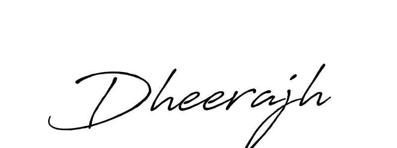 Also we have Dheerajh name is the best signature style. Create professional handwritten signature collection using Antro_Vectra_Bolder autograph style. Dheerajh signature style 7 images and pictures png