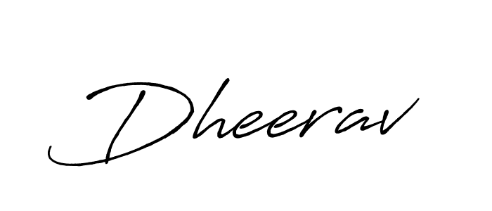 Create a beautiful signature design for name Dheerav. With this signature (Antro_Vectra_Bolder) fonts, you can make a handwritten signature for free. Dheerav signature style 7 images and pictures png