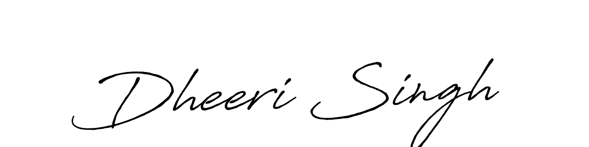 Use a signature maker to create a handwritten signature online. With this signature software, you can design (Antro_Vectra_Bolder) your own signature for name Dheeri Singh. Dheeri Singh signature style 7 images and pictures png