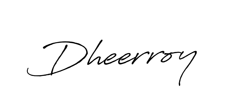 Use a signature maker to create a handwritten signature online. With this signature software, you can design (Antro_Vectra_Bolder) your own signature for name Dheerroy. Dheerroy signature style 7 images and pictures png