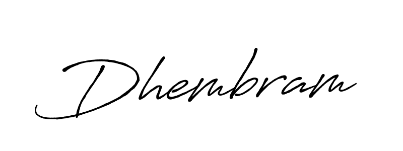 How to make Dhembram name signature. Use Antro_Vectra_Bolder style for creating short signs online. This is the latest handwritten sign. Dhembram signature style 7 images and pictures png