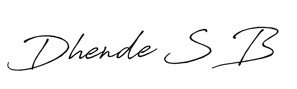 Once you've used our free online signature maker to create your best signature Antro_Vectra_Bolder style, it's time to enjoy all of the benefits that Dhende S B name signing documents. Dhende S B signature style 7 images and pictures png