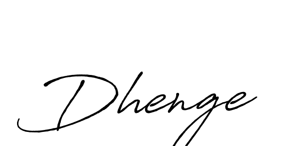 Also we have Dhenge name is the best signature style. Create professional handwritten signature collection using Antro_Vectra_Bolder autograph style. Dhenge signature style 7 images and pictures png