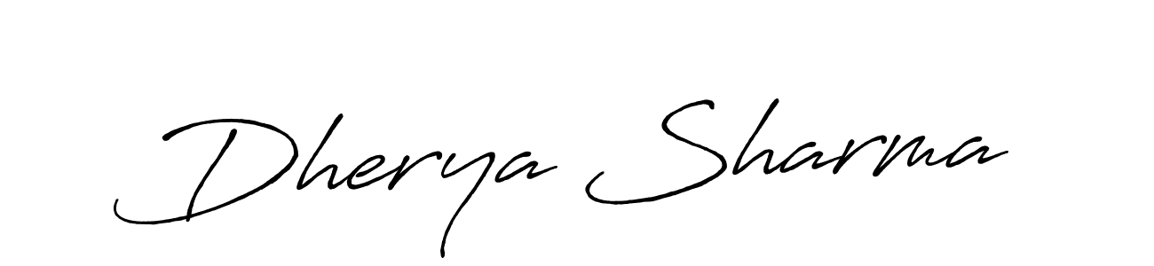 Dherya Sharma stylish signature style. Best Handwritten Sign (Antro_Vectra_Bolder) for my name. Handwritten Signature Collection Ideas for my name Dherya Sharma. Dherya Sharma signature style 7 images and pictures png