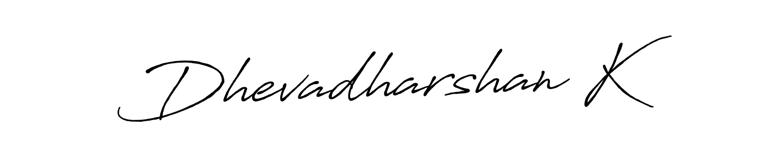 Once you've used our free online signature maker to create your best signature Antro_Vectra_Bolder style, it's time to enjoy all of the benefits that Dhevadharshan K name signing documents. Dhevadharshan K signature style 7 images and pictures png