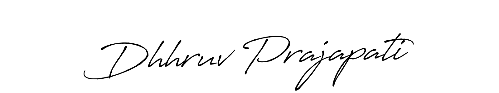 Make a beautiful signature design for name Dhhruv Prajapati. With this signature (Antro_Vectra_Bolder) style, you can create a handwritten signature for free. Dhhruv Prajapati signature style 7 images and pictures png