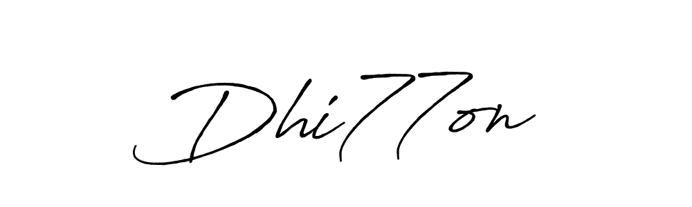 The best way (Antro_Vectra_Bolder) to make a short signature is to pick only two or three words in your name. The name Dhi77on… include a total of six letters. For converting this name. Dhi77on… signature style 7 images and pictures png