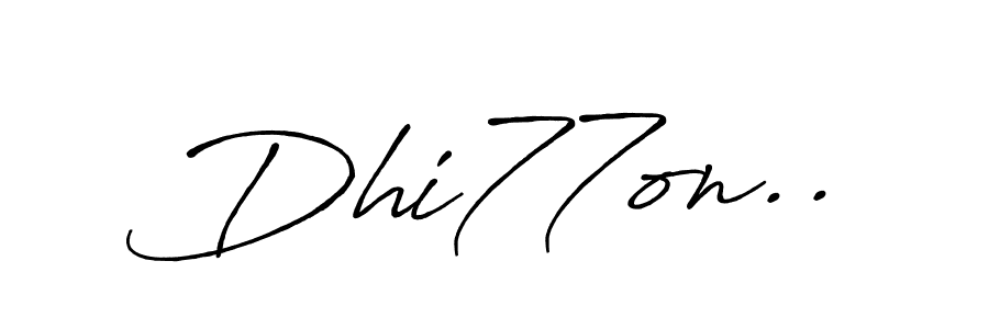 Make a beautiful signature design for name Dhi77on... With this signature (Antro_Vectra_Bolder) style, you can create a handwritten signature for free. Dhi77on.. signature style 7 images and pictures png