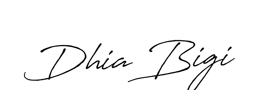 Similarly Antro_Vectra_Bolder is the best handwritten signature design. Signature creator online .You can use it as an online autograph creator for name Dhia Bigi. Dhia Bigi signature style 7 images and pictures png