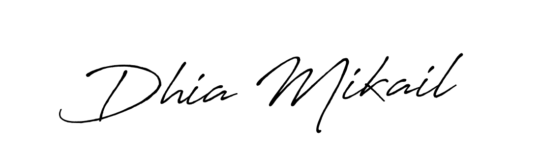 Make a short Dhia Mikail signature style. Manage your documents anywhere anytime using Antro_Vectra_Bolder. Create and add eSignatures, submit forms, share and send files easily. Dhia Mikail signature style 7 images and pictures png