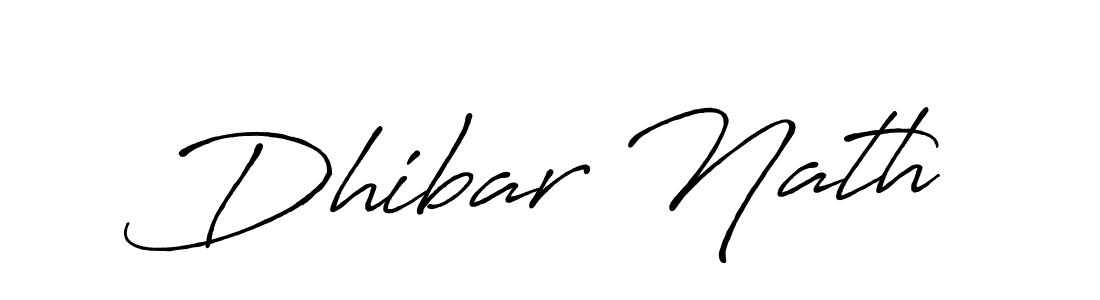 Create a beautiful signature design for name Dhibar Nath. With this signature (Antro_Vectra_Bolder) fonts, you can make a handwritten signature for free. Dhibar Nath signature style 7 images and pictures png