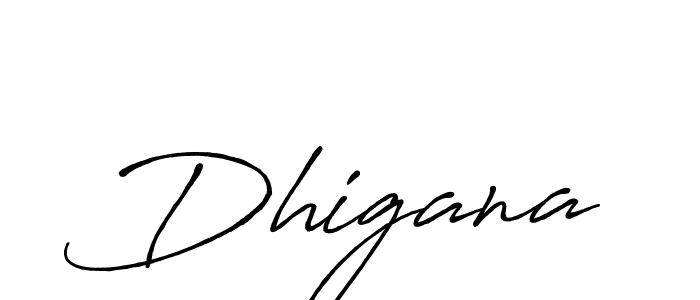 How to make Dhigana name signature. Use Antro_Vectra_Bolder style for creating short signs online. This is the latest handwritten sign. Dhigana signature style 7 images and pictures png